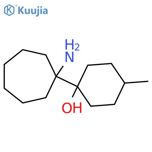 1-(1-aminocycloheptyl)-4-methylcyclohexan-1-ol structure
