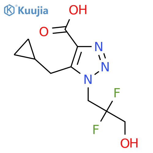 5-(cyclopropylmethyl)-1-(2,2-difluoro-3-hydroxypropyl)-1H-1,2,3-triazole-4-carboxylic acid structure