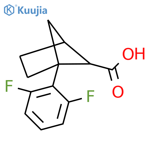 1-(2,6-difluorophenyl)bicyclo2.1.1hexane-5-carboxylic acid structure