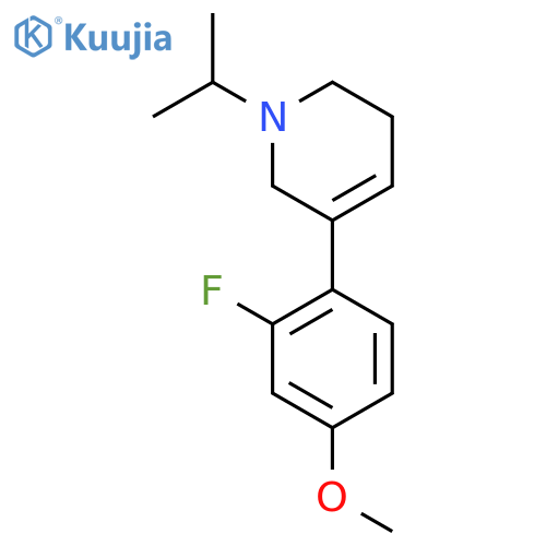5-(2-fluoro-4-methoxyphenyl)-1-(propan-2-yl)-1,2,3,6-tetrahydropyridine structure