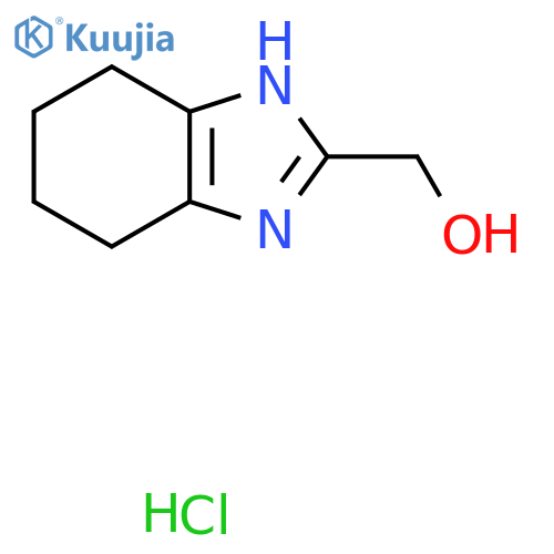 (4,5,6,7-tetrahydro-1H-1,3-benzodiazol-2-yl)methanol hydrochloride structure
