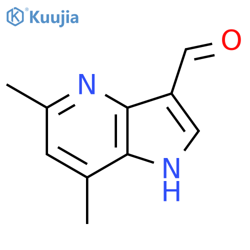 5,7-dimethyl-1H-pyrrolo3,2-bpyridine-3-carbaldehyde structure