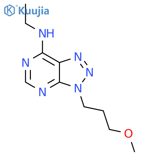 N-ethyl-3-(3-methoxypropyl)-3H-1,2,3triazolo4,5-dpyrimidin-7-amine structure