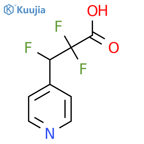 2,2,3-Trifluoro-3-(pyridin-4-yl)propanoic acid structure