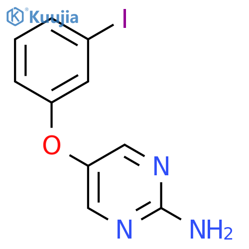5-(3-iodophenoxy)pyrimidin-2-amine structure
