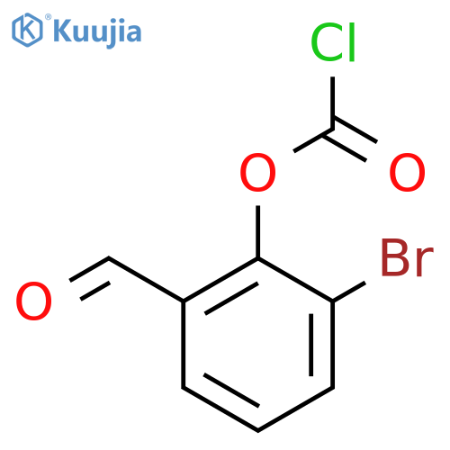 2-Bromo-6-formylphenyl chloroformate structure