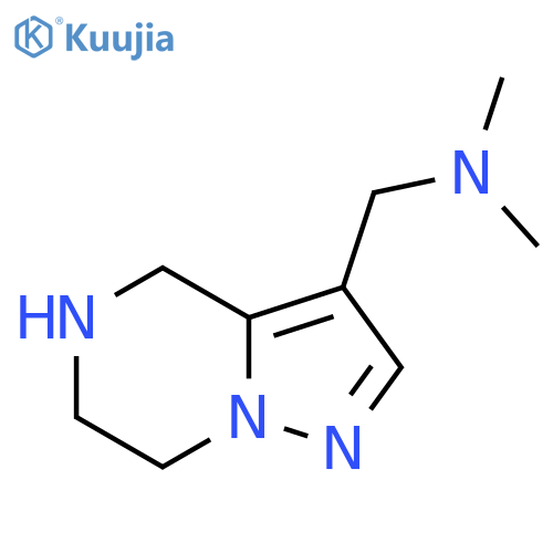 N,N-Dimethyl-1-(4,5,6,7-tetrahydropyrazolo[1,5-a]pyrazin-3-yl)methanamine structure