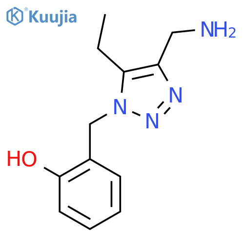 2-{4-(aminomethyl)-5-ethyl-1H-1,2,3-triazol-1-ylmethyl}phenol structure