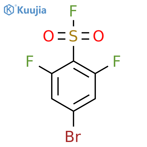 4-bromo-2,6-difluorobenzene-1-sulfonyl fluoride structure