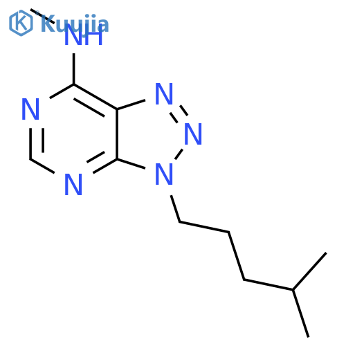 N-methyl-3-(4-methylpentyl)-3H-1,2,3triazolo4,5-dpyrimidin-7-amine structure