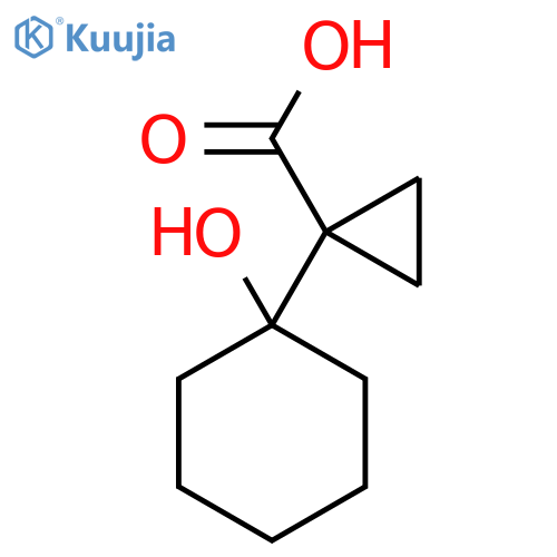 1-(1-Hydroxycyclohexyl)cyclopropane-1-carboxylic acid structure
