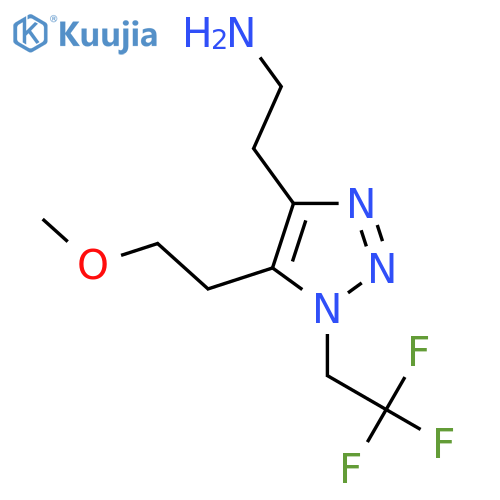 2-5-(2-methoxyethyl)-1-(2,2,2-trifluoroethyl)-1H-1,2,3-triazol-4-ylethan-1-amine structure