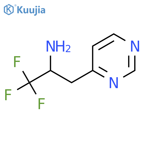 1,1,1-trifluoro-3-(pyrimidin-4-yl)propan-2-amine structure