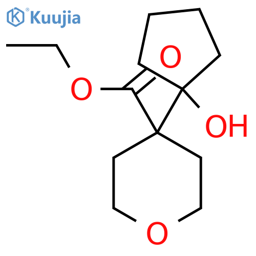 ethyl 4-(1-hydroxycyclopentyl)oxane-4-carboxylate structure