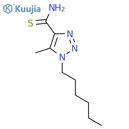 1-hexyl-5-methyl-1H-1,2,3-triazole-4-carbothioamide structure