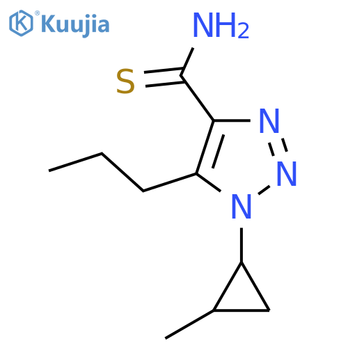 1-(2-methylcyclopropyl)-5-propyl-1H-1,2,3-triazole-4-carbothioamide structure