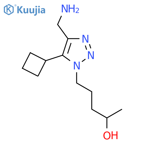 5-4-(aminomethyl)-5-cyclobutyl-1H-1,2,3-triazol-1-ylpentan-2-ol structure