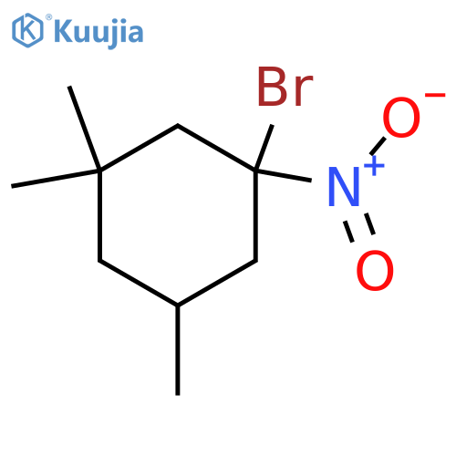 1-bromo-3,3,5-trimethyl-1-nitrocyclohexane structure