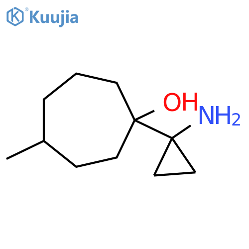 1-(1-Aminocyclopropyl)-4-methylcycloheptan-1-ol structure