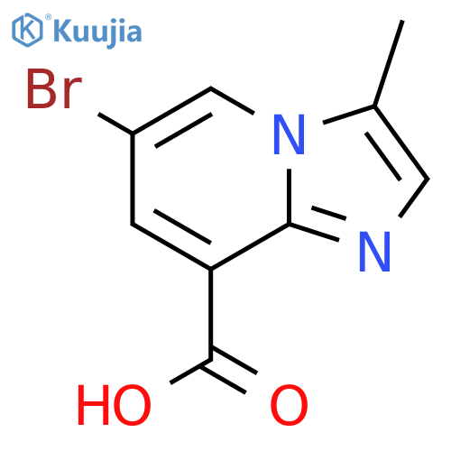 6-bromo-3-methylimidazo1,2-apyridine-8-carboxylic acid structure