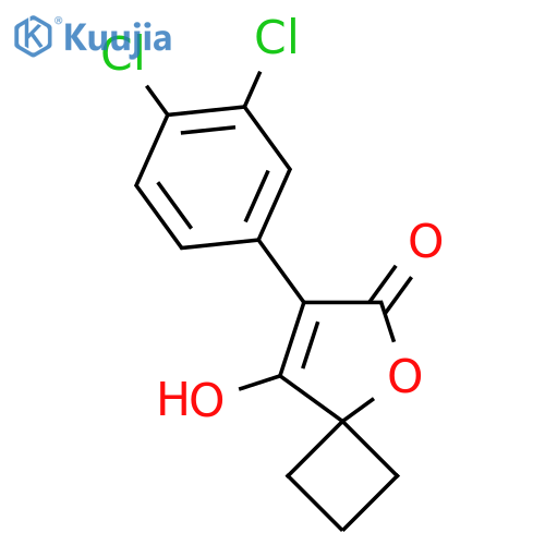 7-(3,4-dichlorophenyl)-8-hydroxy-5-oxaspiro3.4oct-7-en-6-one structure
