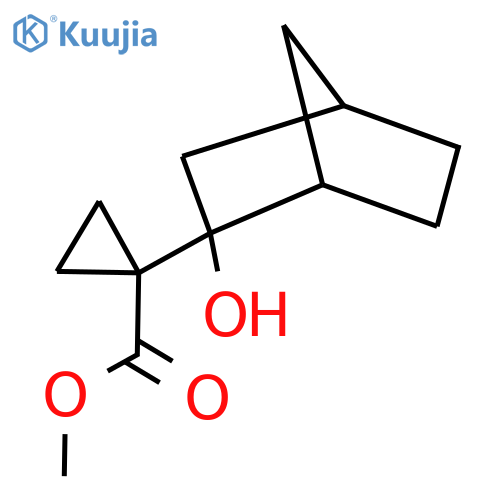 methyl 1-{2-hydroxybicyclo2.2.1heptan-2-yl}cyclopropane-1-carboxylate structure