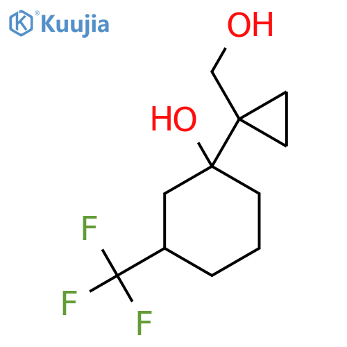 1-1-(hydroxymethyl)cyclopropyl-3-(trifluoromethyl)cyclohexan-1-ol structure