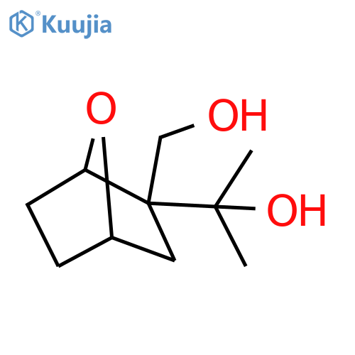 2-2-(hydroxymethyl)-7-oxabicyclo2.2.1heptan-2-ylpropan-2-ol structure