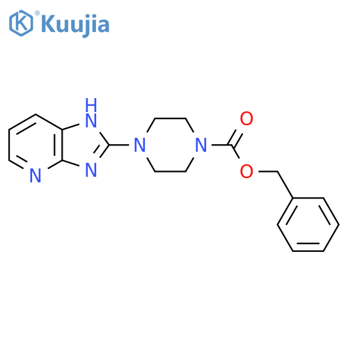 benzyl 4-{3H-imidazo4,5-bpyridin-2-yl}piperazine-1-carboxylate structure