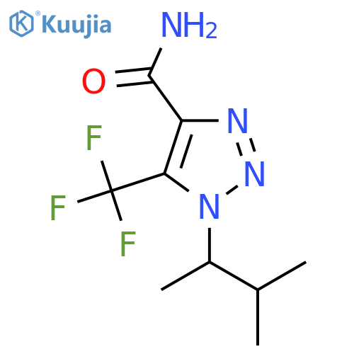1-(3-methylbutan-2-yl)-5-(trifluoromethyl)-1H-1,2,3-triazole-4-carboxamide structure
