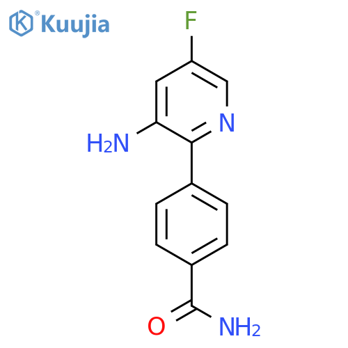 4-(3-amino-5-fluoropyridin-2-yl)benzamide structure