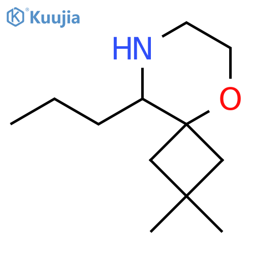 2,2-dimethyl-9-propyl-5-oxa-8-azaspiro3.5nonane structure