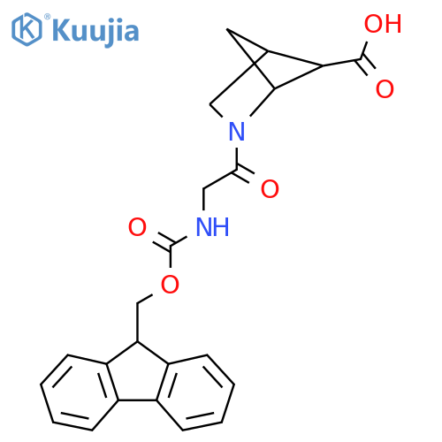 2-2-({(9H-fluoren-9-yl)methoxycarbonyl}amino)acetyl-2-azabicyclo2.1.1hexane-5-carboxylic acid structure