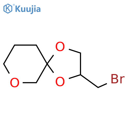 2-(bromomethyl)-1,4,7-trioxaspiro4.5decane structure