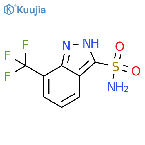 7-(trifluoromethyl)-1H-indazole-3-sulfonamide structure