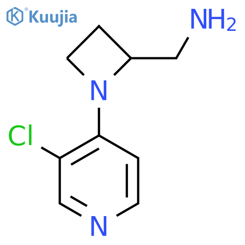 1-(3-chloropyridin-4-yl)azetidin-2-ylmethanamine structure