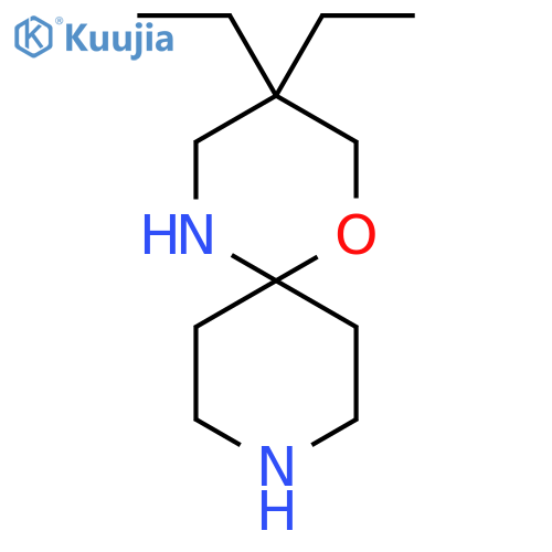 3,3-diethyl-1-oxa-5,9-diazaspiro5.5undecane structure