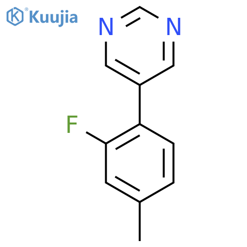 5-(2-fluoro-4-methylphenyl)pyrimidine structure