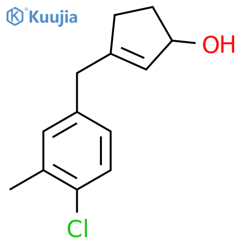 3-(4-chloro-3-methylphenyl)methylcyclopent-2-en-1-ol structure