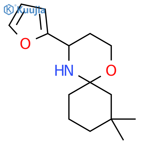 4-(furan-2-yl)-8,8-dimethyl-1-oxa-5-azaspiro5.5undecane structure