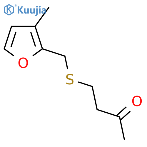 4-{(3-methylfuran-2-yl)methylsulfanyl}butan-2-one structure