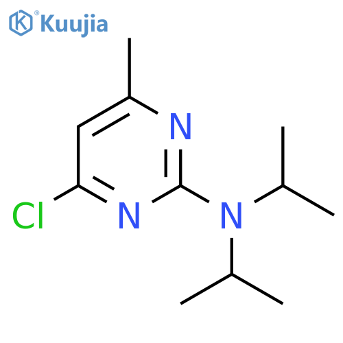 4-chloro-6-methyl-N,N-bis(propan-2-yl)pyrimidin-2-amine structure