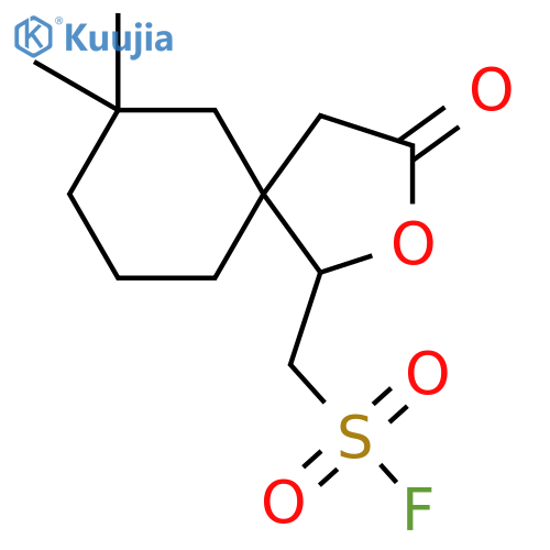 {7,7-dimethyl-3-oxo-2-oxaspiro4.5decan-1-yl}methanesulfonyl fluoride structure
