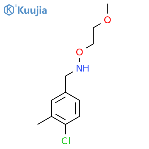 (4-chloro-3-methylphenyl)methyl(2-methoxyethoxy)amine structure