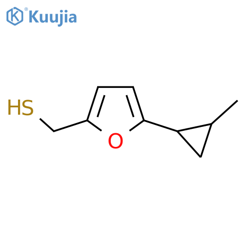 5-(2-methylcyclopropyl)furan-2-ylmethanethiol structure