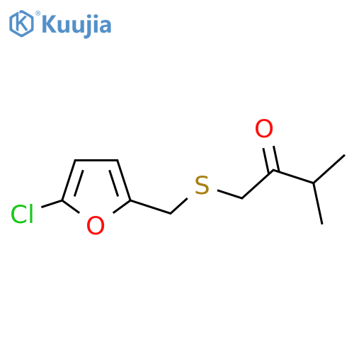 1-{(5-chlorofuran-2-yl)methylsulfanyl}-3-methylbutan-2-one structure
