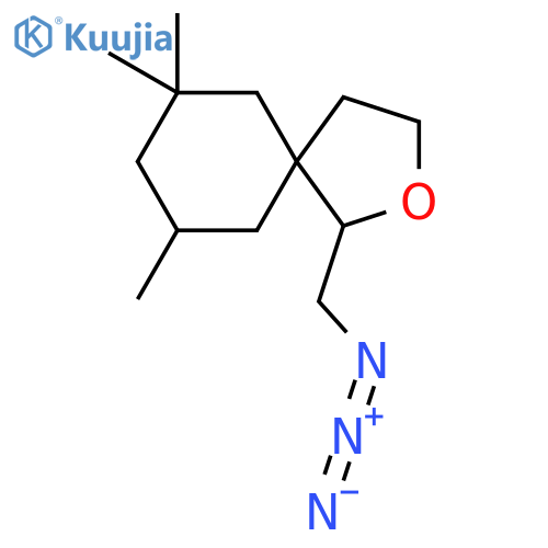 1-(azidomethyl)-7,7,9-trimethyl-2-oxaspiro4.5decane structure