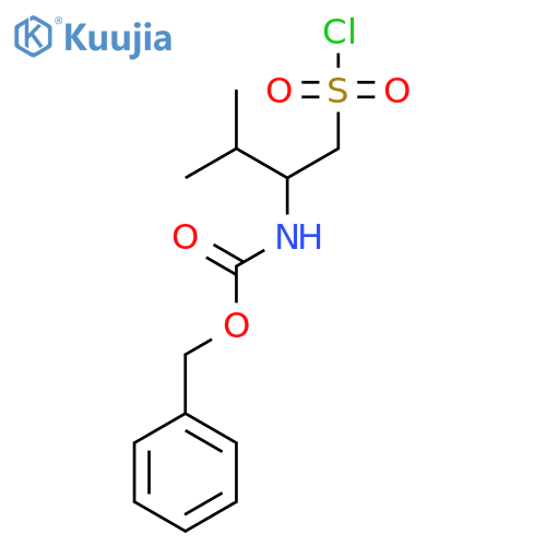 benzyl N-1-(chlorosulfonyl)-3-methylbutan-2-ylcarbamate structure