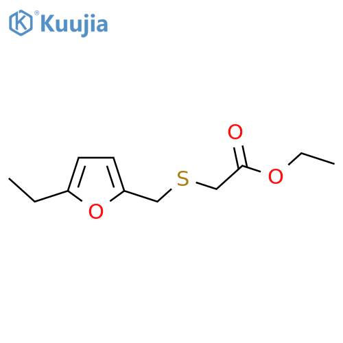 ethyl 2-{(5-ethylfuran-2-yl)methylsulfanyl}acetate structure