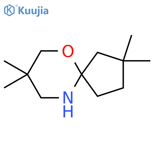 2,2,8,8-tetramethyl-6-oxa-10-azaspiro4.5decane structure